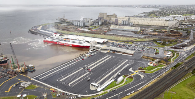 Asphalting for Spirit of Tasmania’s New Quay in Geelong